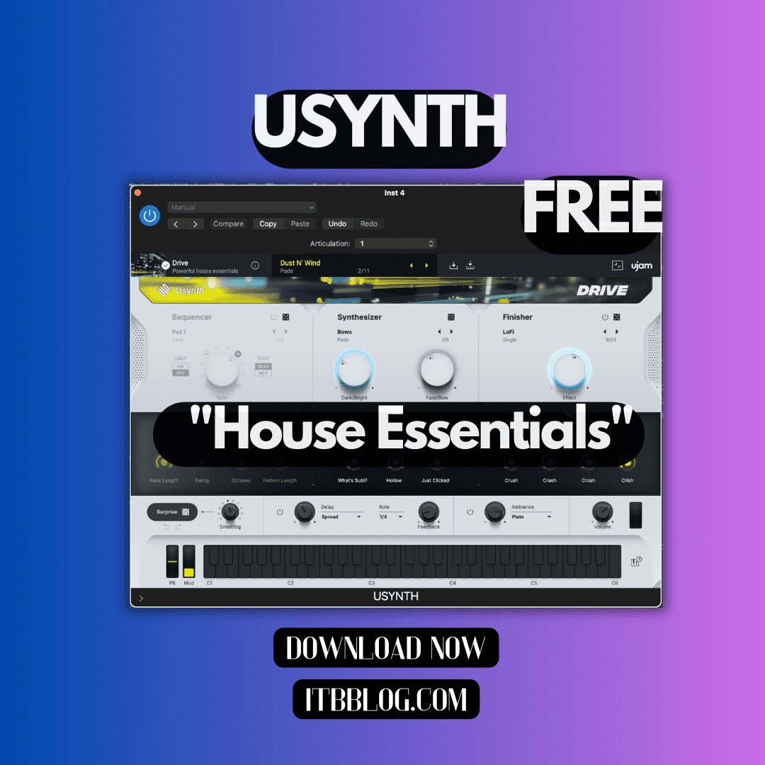 🔥 Free USynth Powerful House Essentials by UJAM! 🎵 Grab Yours Now!