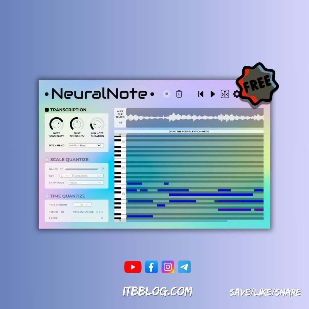 Neural Note – The Best Free Audio-to-MIDI Converter for 2024?
