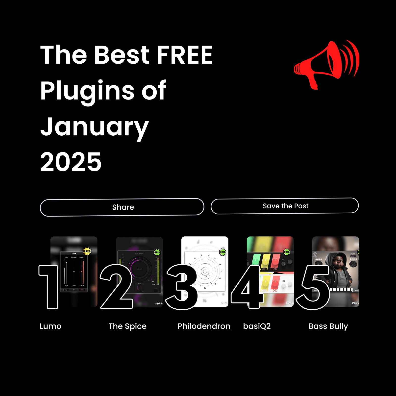 The Best FREE Plugins Of January 2025