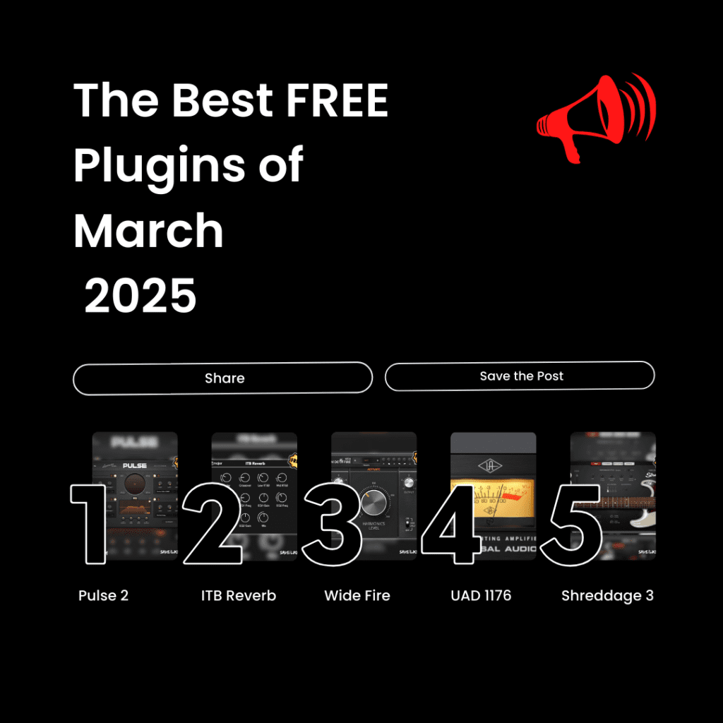 The Best FREE Plugins of March 2025