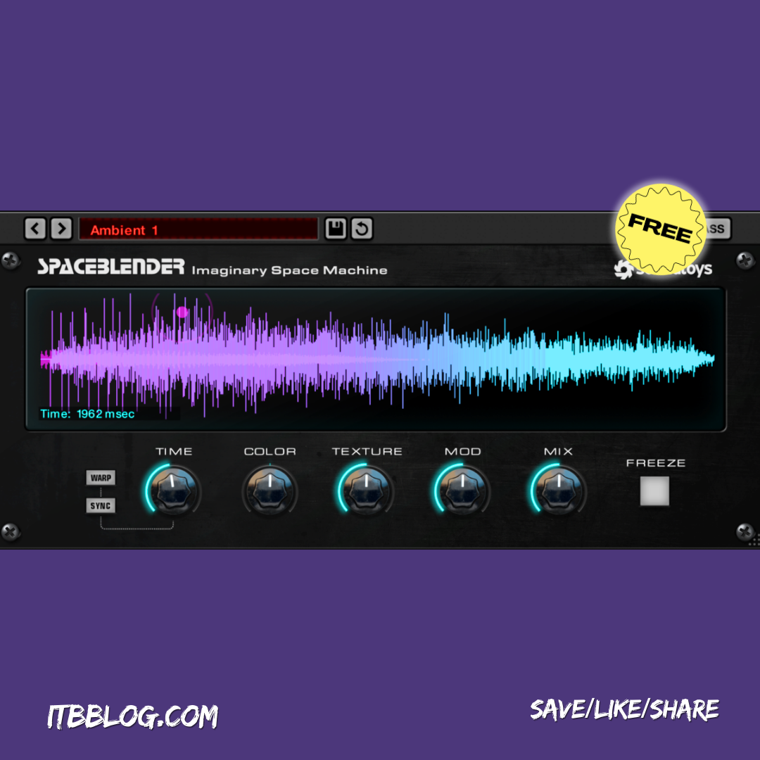 FREE Soundtoys Plugin – SpaceBlender (Until May 22!)FREE