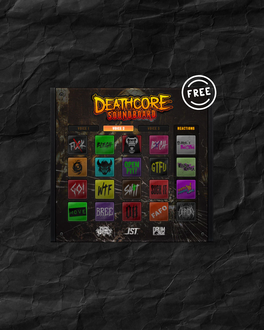 FREE Deathcore Soundboard by Joey Sturgis Tones