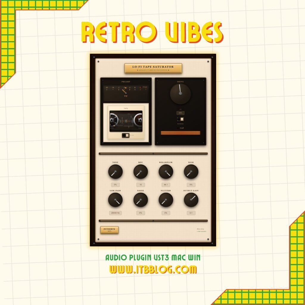 LoFi Tape Saturator Plugin Win Mac VST3
