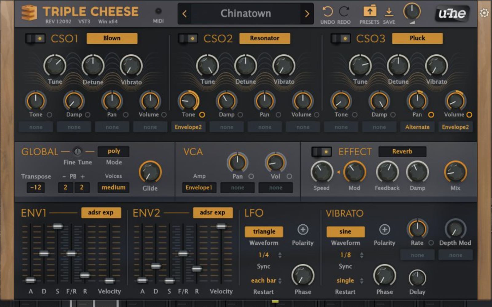 Triple Cheese: The Free “No-Oscillator” Synth by u-he